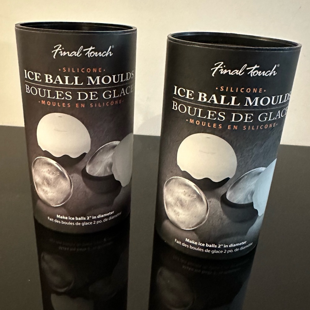 NWT - Final Touch Ice Ball Moulds (2 sets of 2 = 4 total)